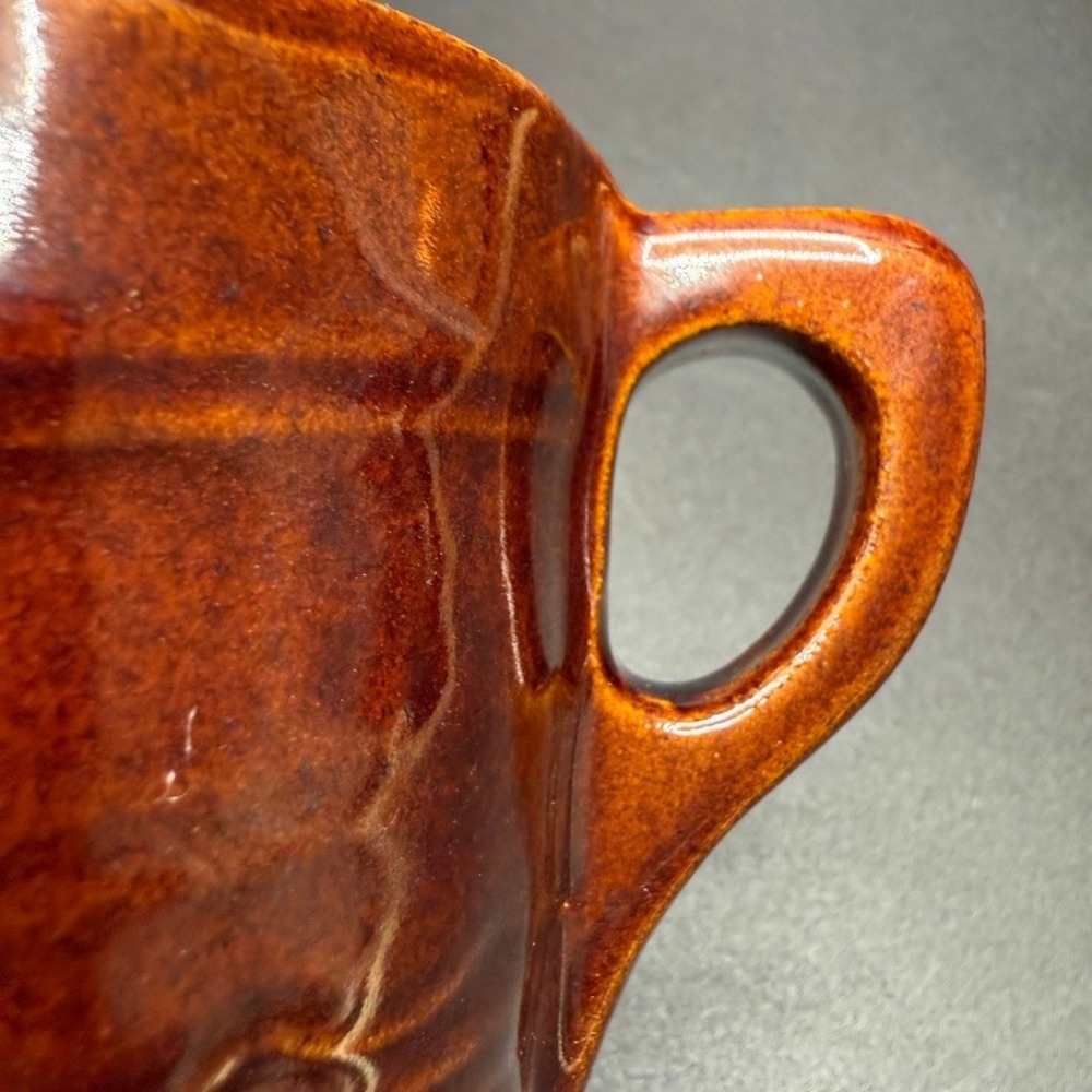 Vintage Marcrest Daisy Dot Pattern USA Stoneware Coffee Mug Solid Heavy 50s 60s - Picture 11 of 16